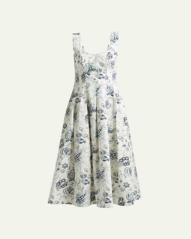 Chinook Paisley-Print Midi Dress
